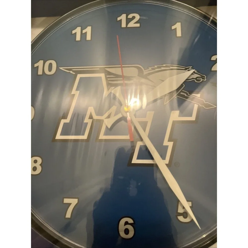 Middle Tennessee State University Lightning Round Wall Clock Wincraft
